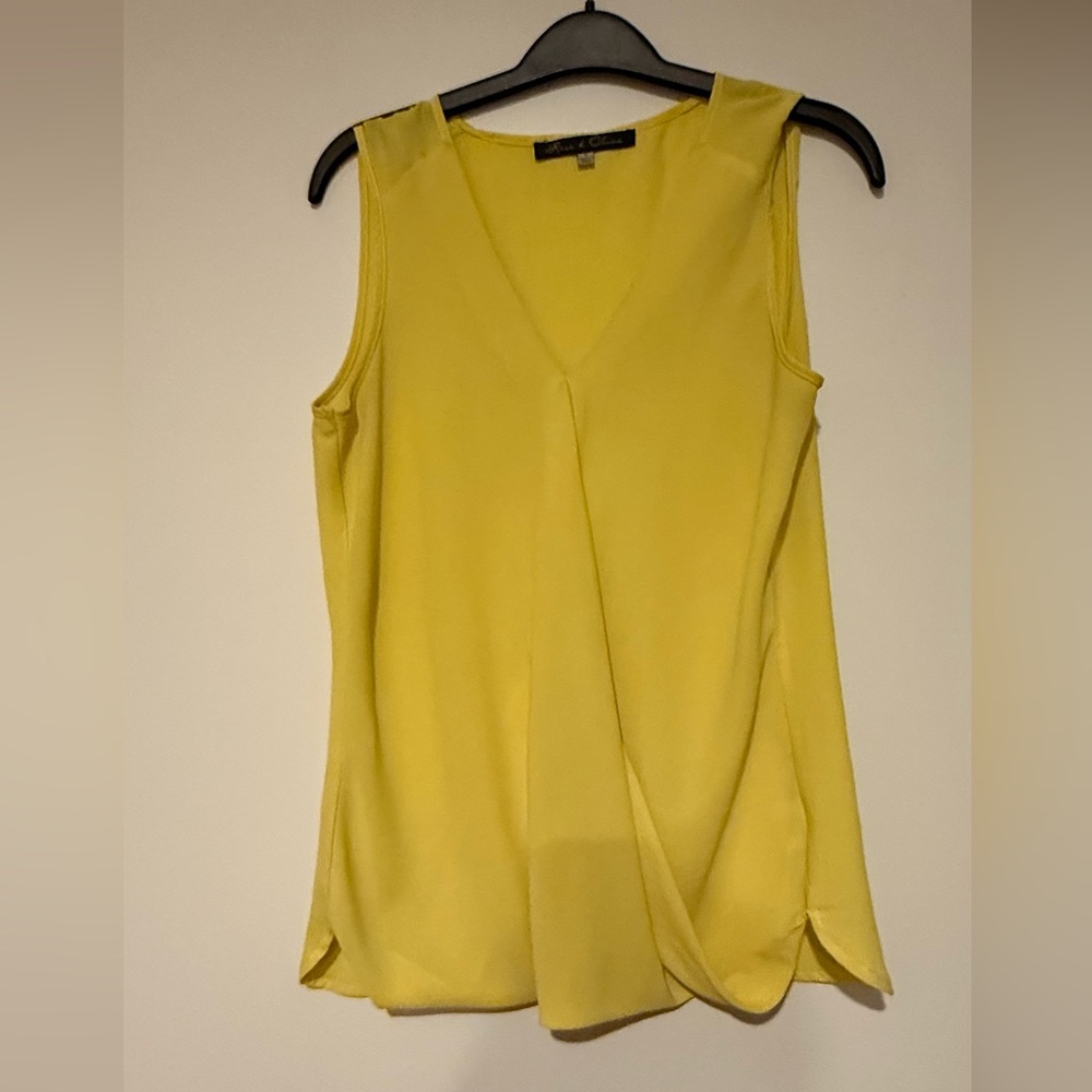 Rose & Olive Yellow Wrap Blouse
